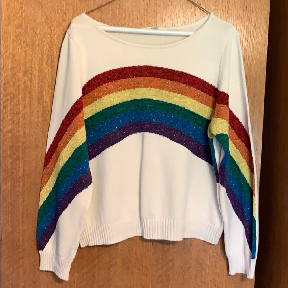 Marc Jacobs Rainbow metallic sweater!